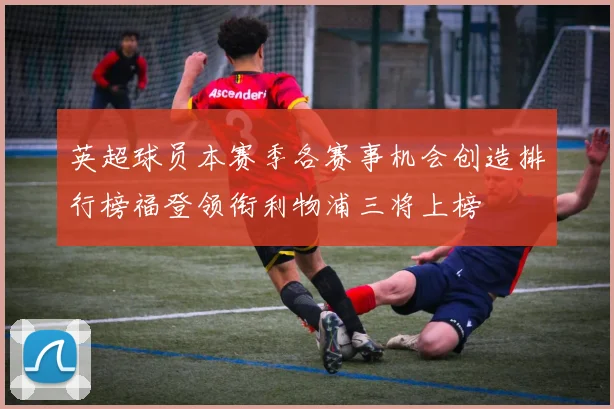 英超球员本赛季各赛事机会创造排行榜福登领衔利物浦三将上榜